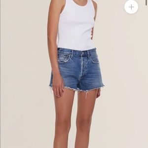 Agolde parker shorts in lowkey size 25